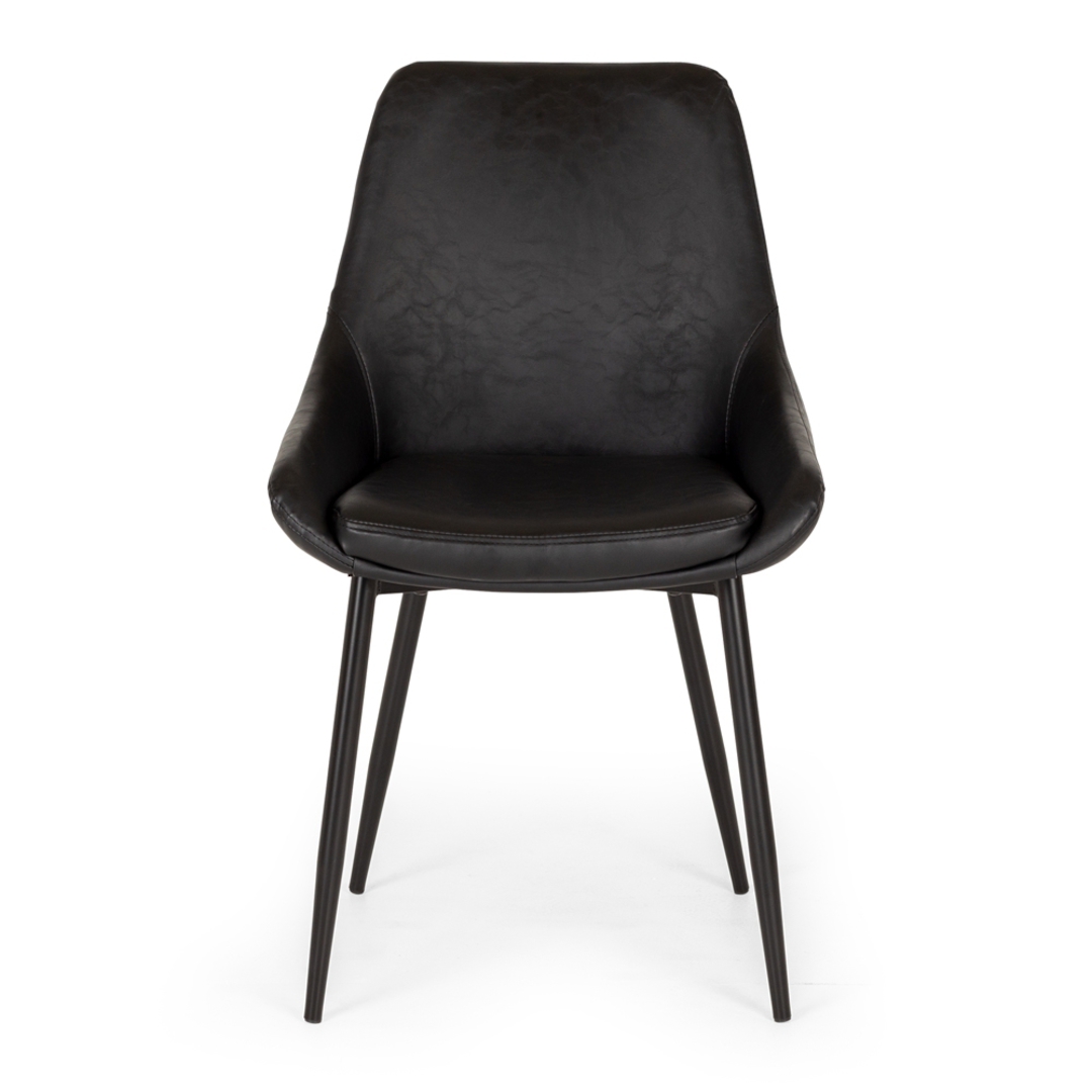 Bari Dining Chair Black PU image 1